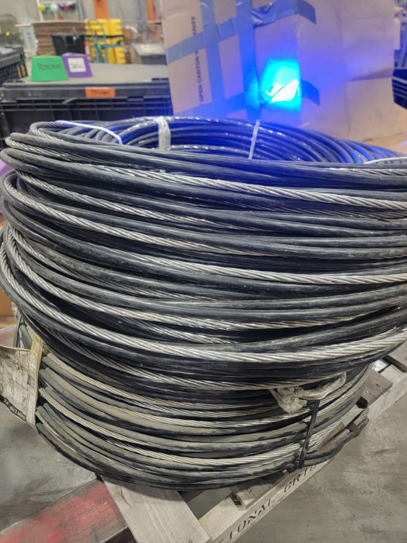 CABLE, SERVICE, NUMBER 2 AWG, TRIPLEX, M